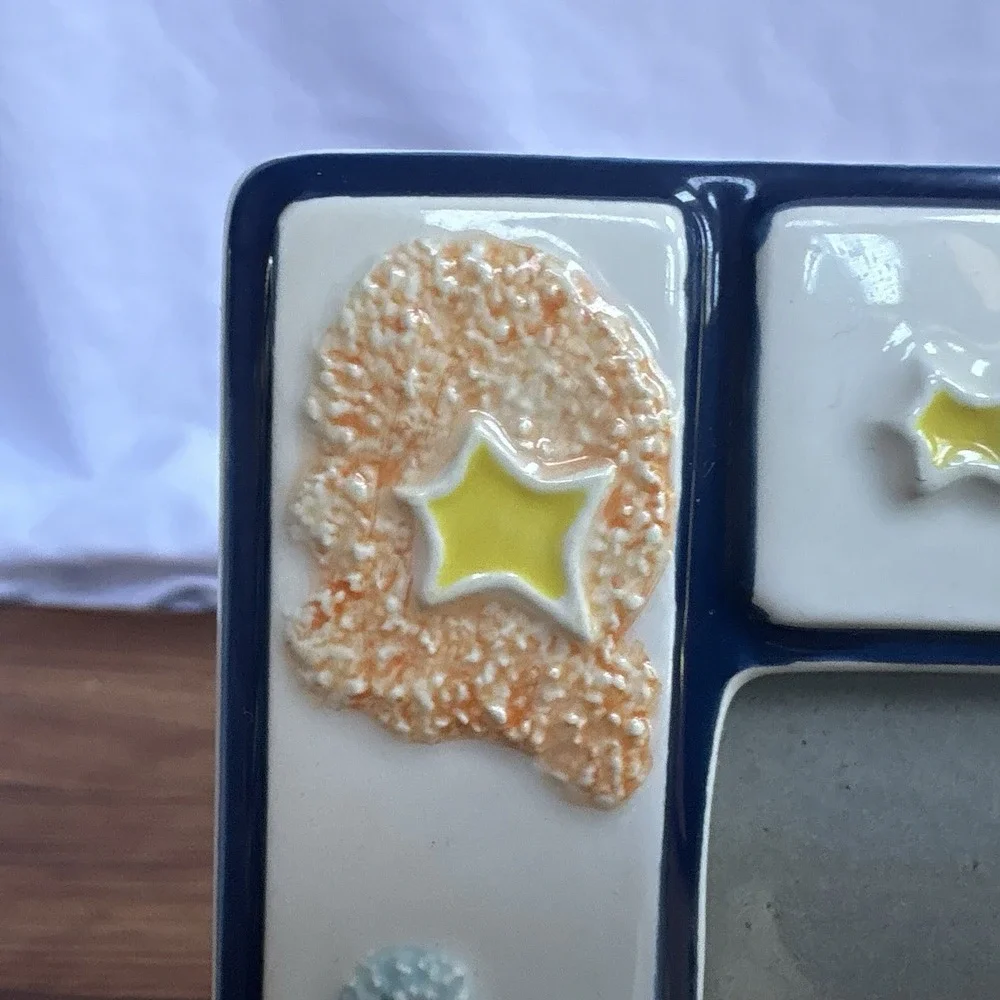Russ I Love My Grandma Ceramic Picture Frame Colorful Stars Photo Frame